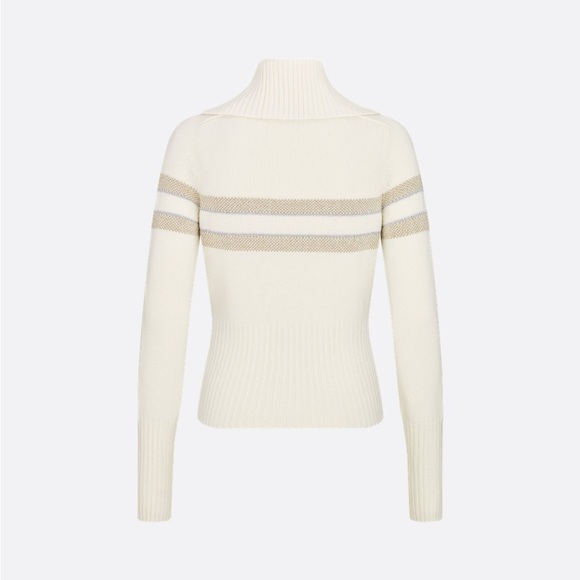 Dior Cream Sweater with Star Design - Picture 4 of 5